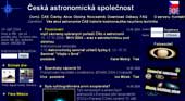 Web České astronomické společnosti