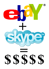 eBay+Skype=$$$$$