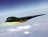 X-43A v letu nad mraky